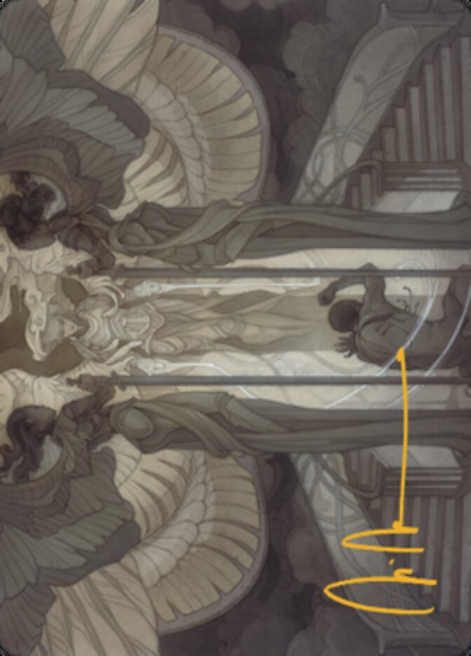 Prayer of Binding Art Card (Gold-Stamped Signature) [Dominaria United Art Series] | Good Games Morley