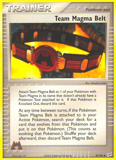 Team Magma Belt (81/95) [EX: Team Magma vs Team Aqua] | Good Games Morley