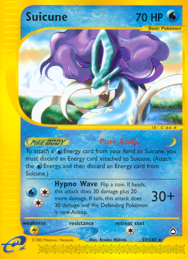 Suicune (37/147) [Aquapolis] | Good Games Morley