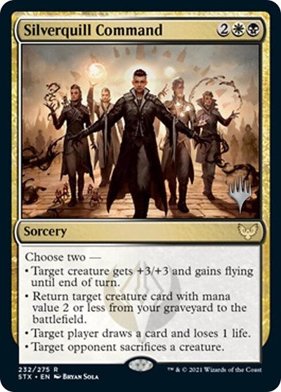 Silverquill Command (Promo Pack) [Strixhaven: School of Mages Promos] | Good Games Morley