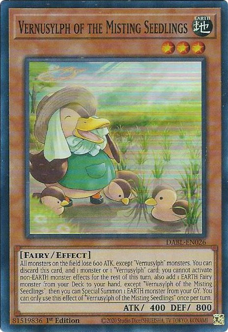 Vernusylph of the Misting Seedlings [DABL-EN026] Super Rare | Good Games Morley