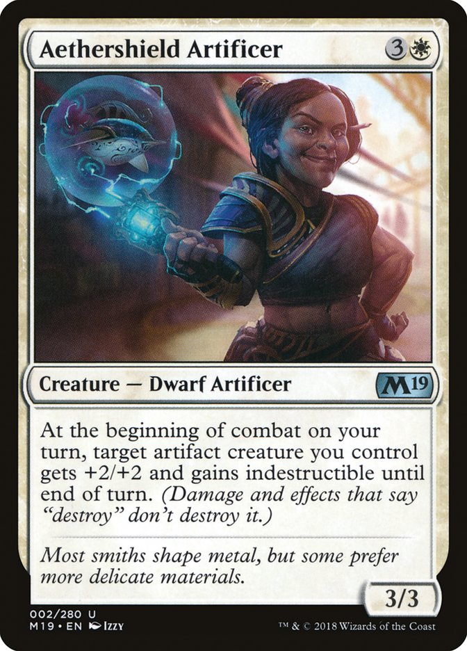 Aethershield Artificer [Core Set 2019] | Good Games Morley