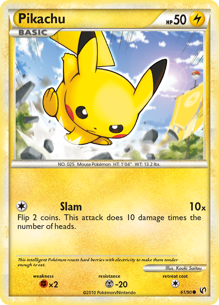 Pikachu (61/90) [HeartGold & SoulSilver: Undaunted] | Good Games Morley
