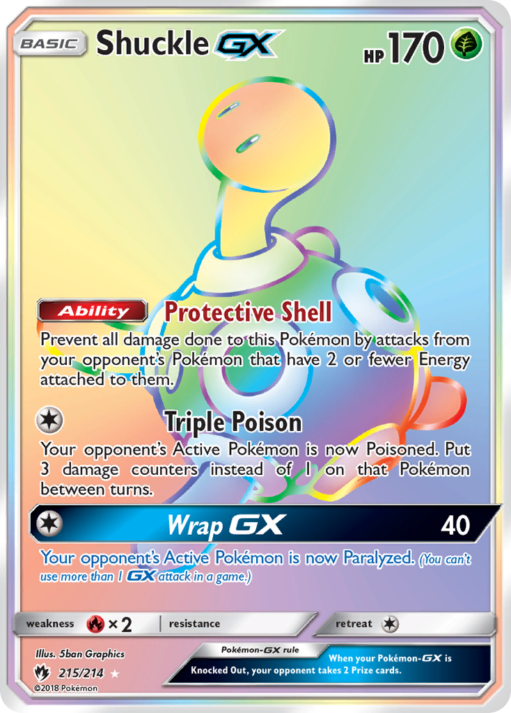 Shuckle GX (215/214) [Sun & Moon: Lost Thunder] | Good Games Morley