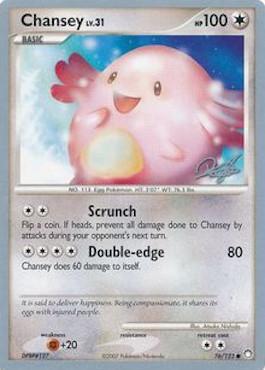 Chansey LV.31 (76/123) (Bliss Control - Paul Atanassov) [World Championships 2008] | Good Games Morley