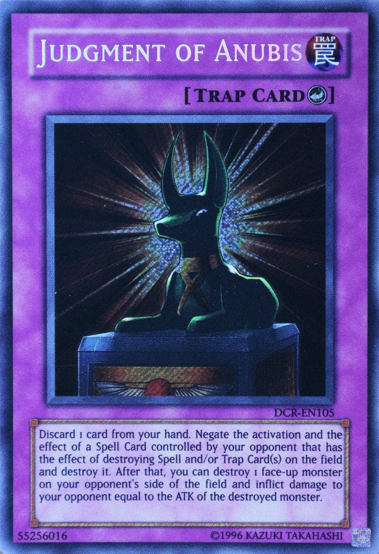 Judgment of Anubis [DCR-EN105] Secret Rare | Good Games Morley