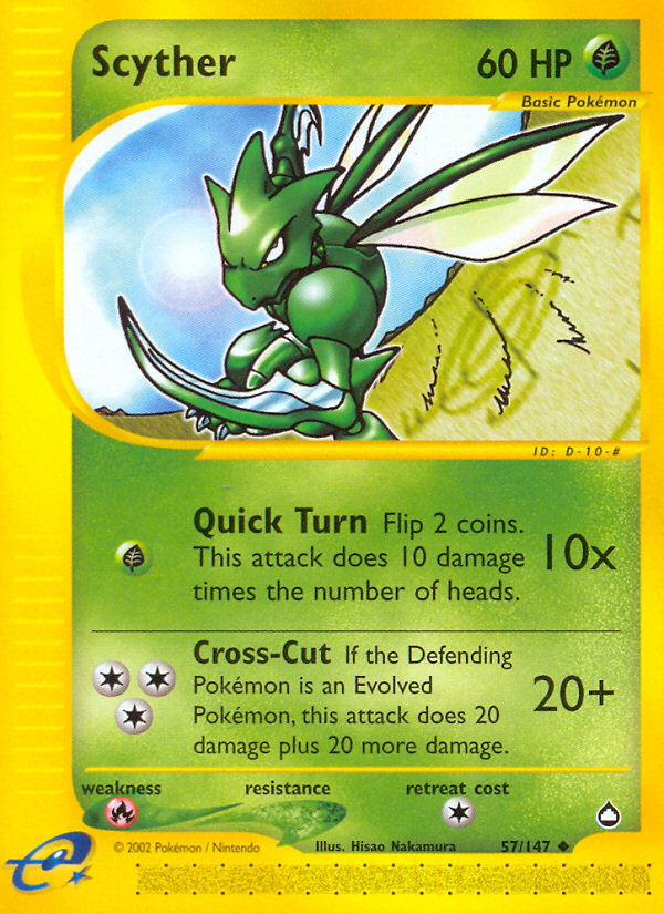 Scyther (57/147) [Aquapolis] | Good Games Morley