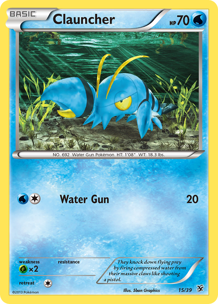 Clauncher (15/39) [XY: Kalos Starter Set] | Good Games Morley
