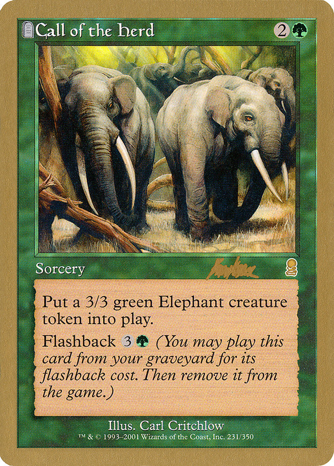 Call of the Herd (Brian Kibler) [World Championship Decks 2002] | Good Games Morley