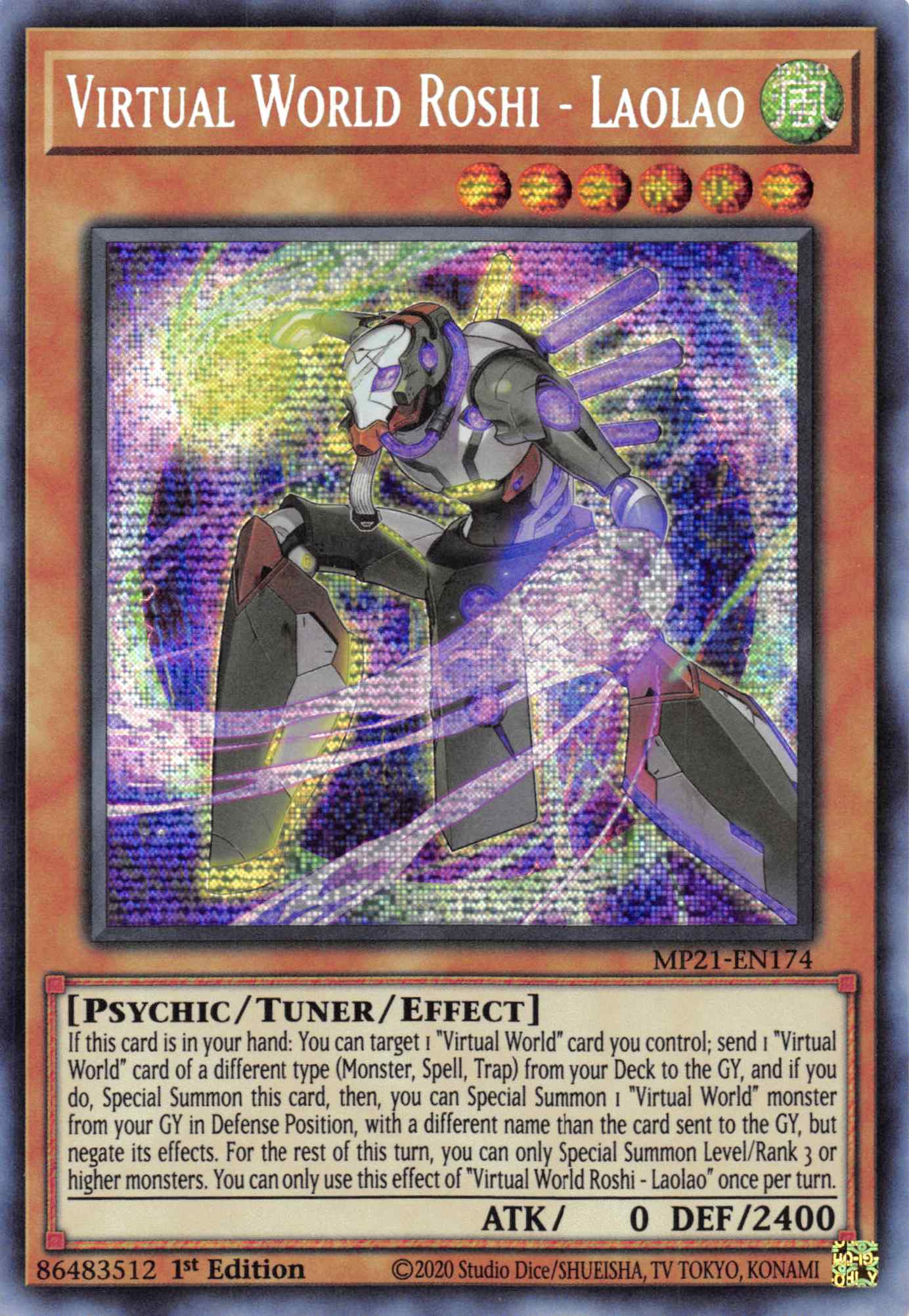 Virtual World Roshi - Laolao [MP21-EN174] Prismatic Secret Rare | Good Games Morley