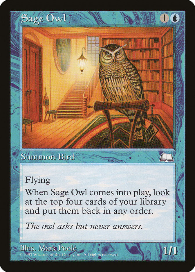 Sage Owl [Weatherlight] | Good Games Morley