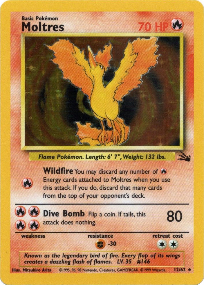 Moltres (12/62) [Fossil Unlimited] | Good Games Morley