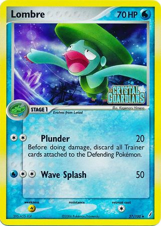 Lombre (37/100) (Stamped) [EX: Crystal Guardians] | Good Games Morley
