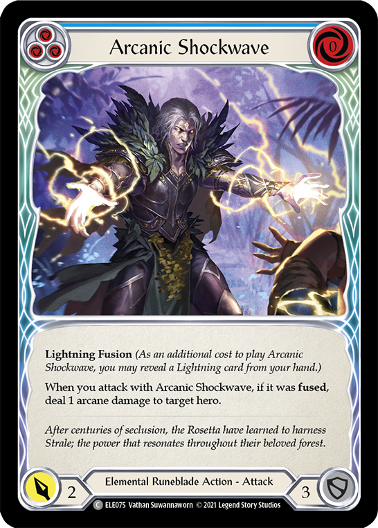 Arcanic Shockwave (Blue) [ELE075] (Tales of Aria)  1st Edition Normal | Good Games Morley
