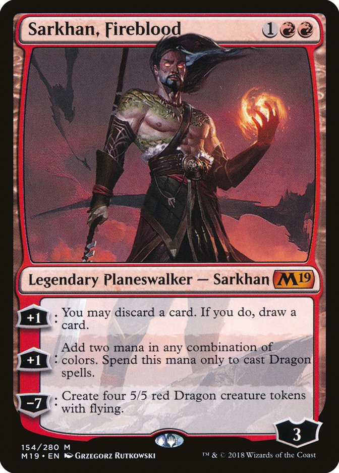 Sarkhan, Fireblood [Core Set 2019] | Good Games Morley