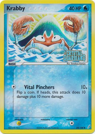 Krabby (54/100) (Stamped) [EX: Crystal Guardians] | Good Games Morley