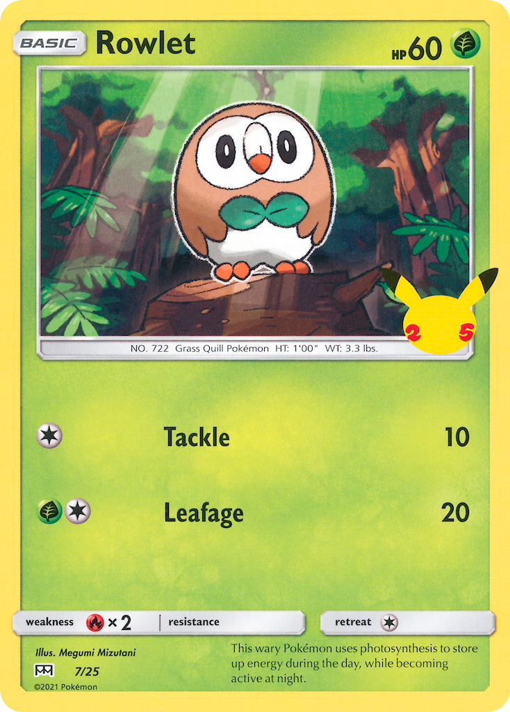Rowlet (7/25) [McDonald's 25th Anniversary] | Good Games Morley