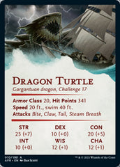 Dragon Turtle Art Card [Dungeons & Dragons: Adventures in the Forgotten Realms Art Series] | Good Games Morley