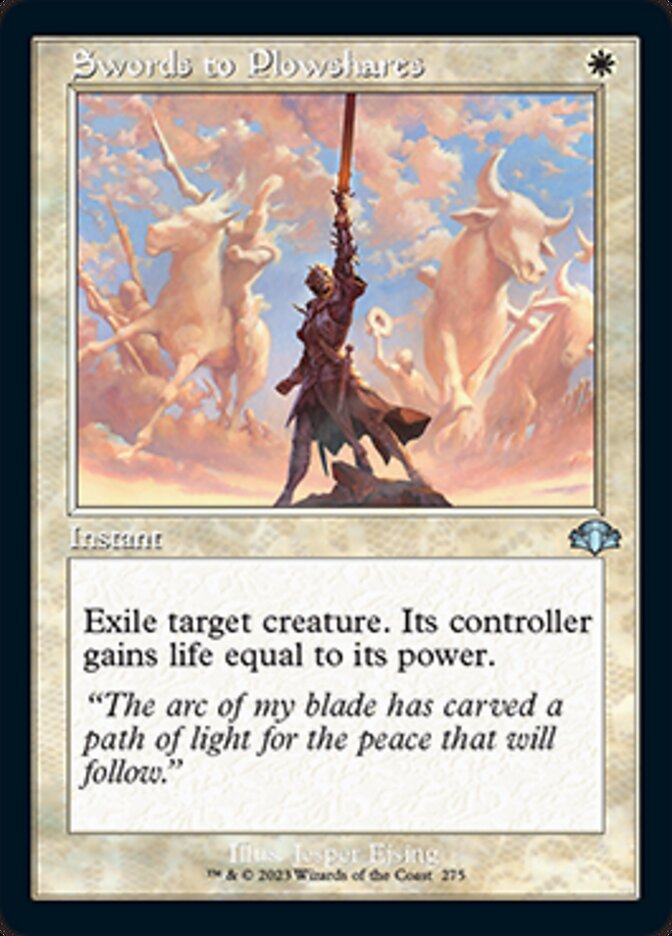 Swords to Plowshares (Retro) [Dominaria Remastered] | Good Games Morley