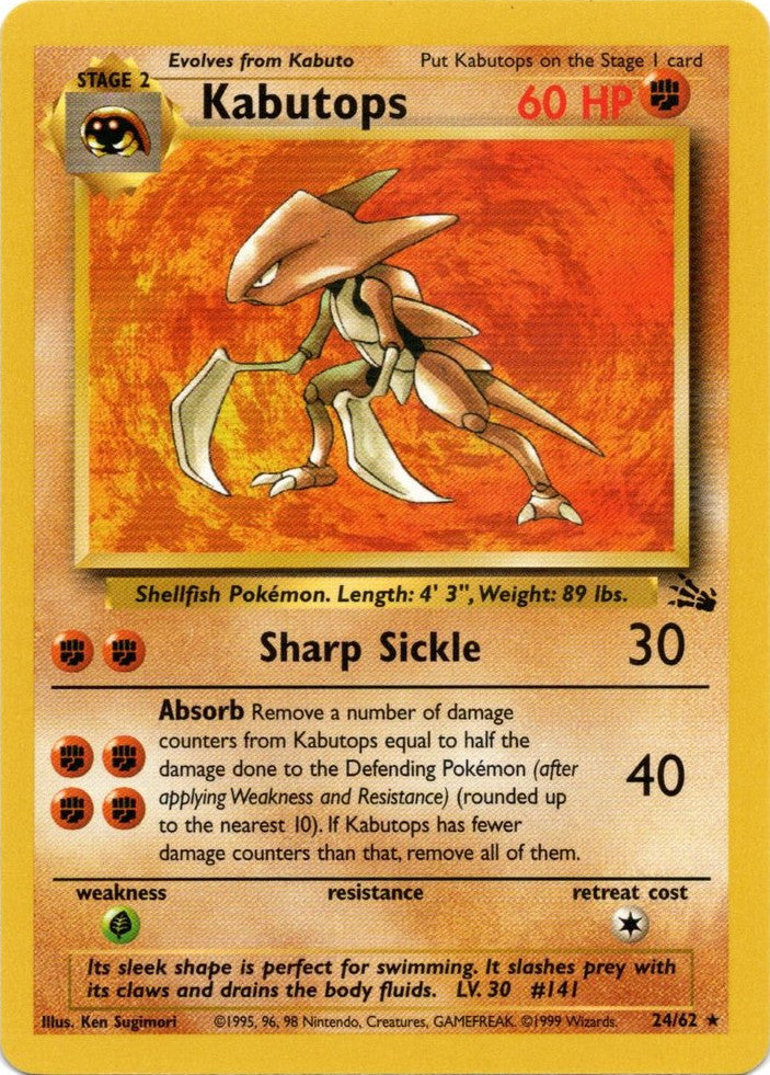 Kabutops (24/62) [Fossil Unlimited] | Good Games Morley