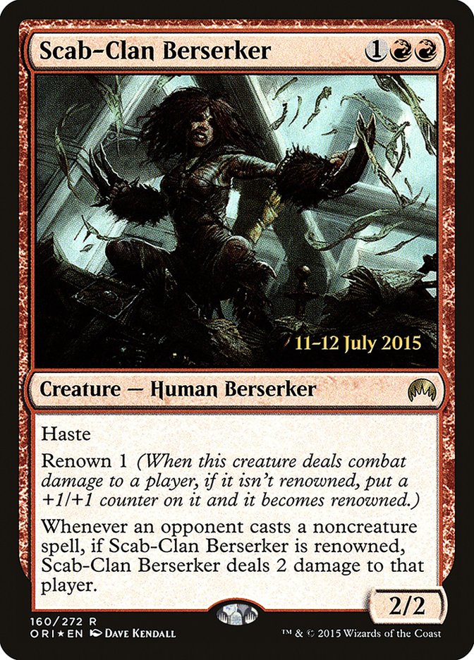 Scab-Clan Berserker [Magic Origins Prerelease Promos] | Good Games Morley