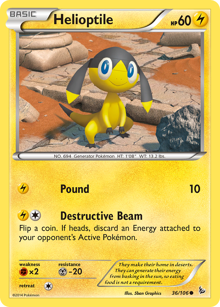 Helioptile (36/106) [XY: Flashfire] | Good Games Morley