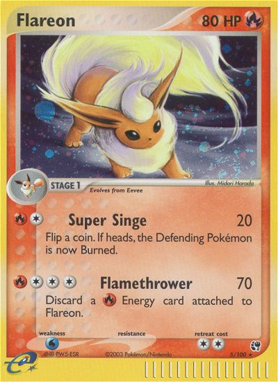 Flareon (5/100) [EX: Sandstorm] | Good Games Morley