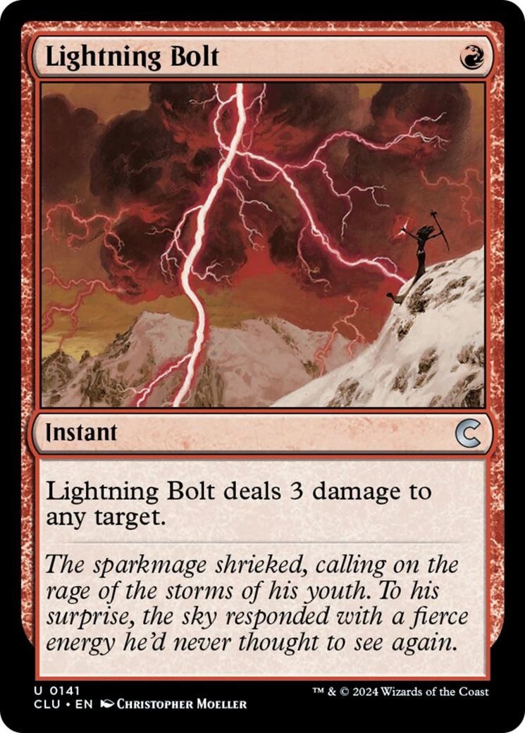 Lightning Bolt [Ravnica: Clue Edition] | Good Games Morley