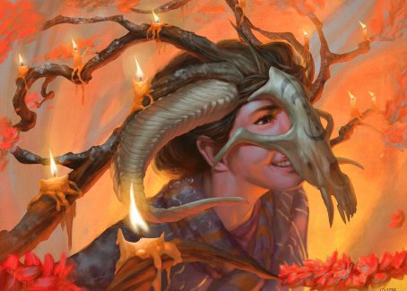 Hedgewitch's Mask Art Card [Innistrad: Midnight Hunt Art Series] | Good Games Morley