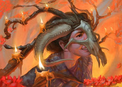 Hedgewitch's Mask Art Card [Innistrad: Midnight Hunt Art Series] | Good Games Morley
