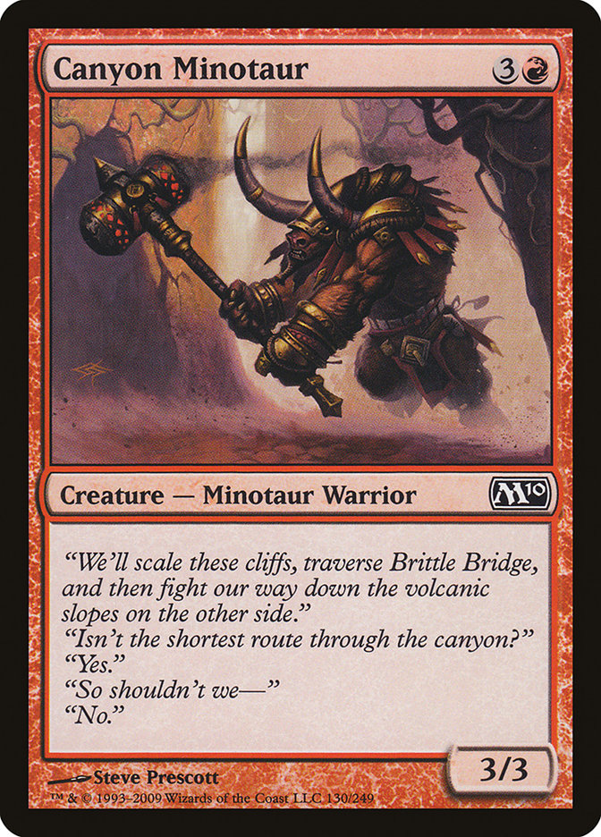 Canyon Minotaur [Magic 2010] | Good Games Morley