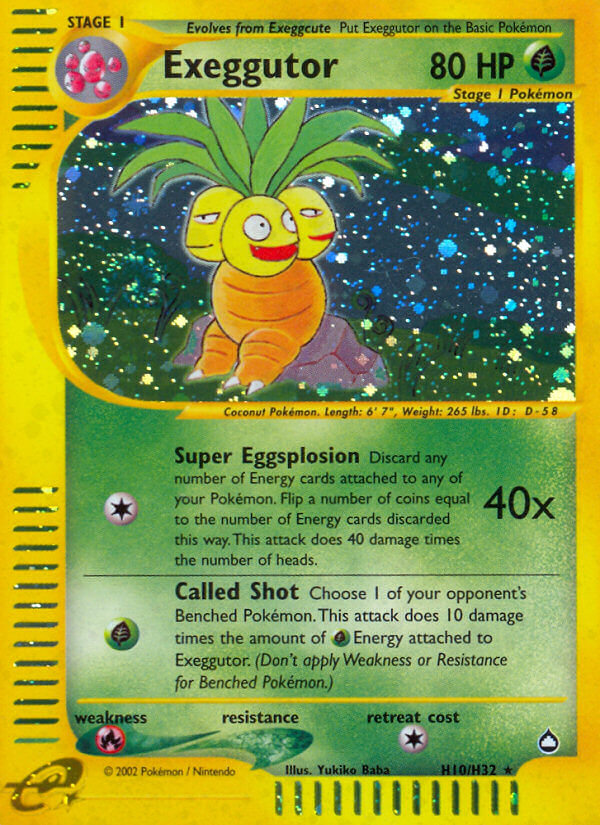 Exeggutor (H10/H32) [Aquapolis] | Good Games Morley