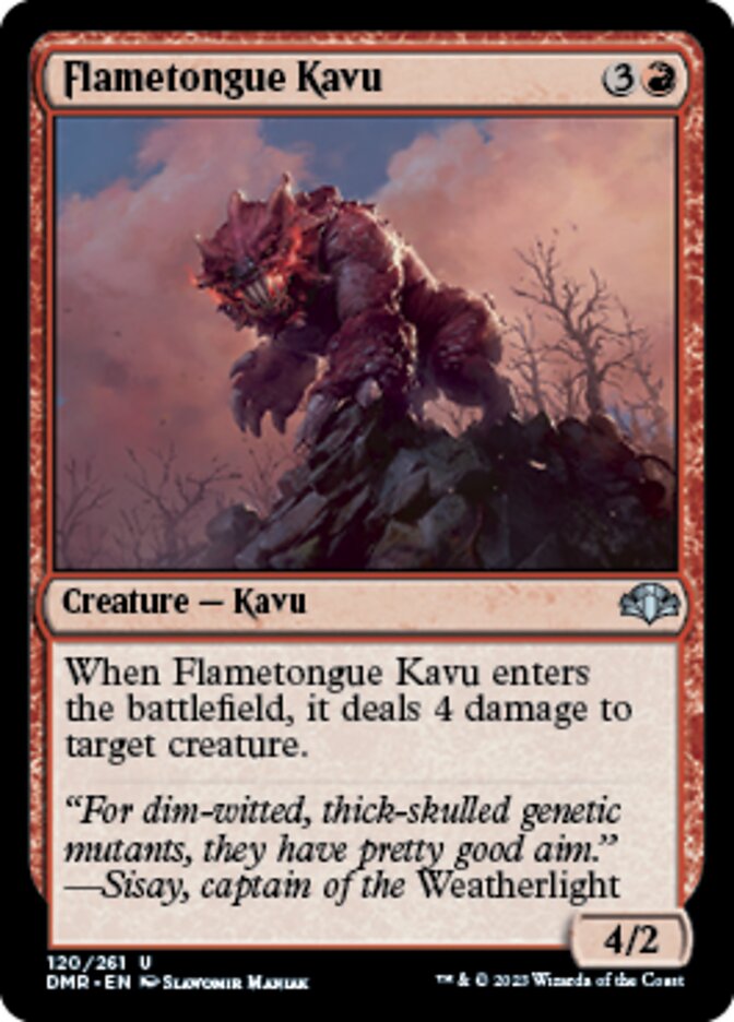 Flametongue Kavu [Dominaria Remastered] | Good Games Morley