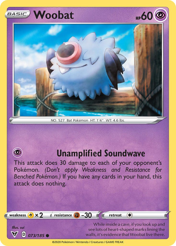 Woobat (073/185) [Sword & Shield: Vivid Voltage] | Good Games Morley