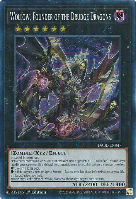Wollow, Founder of the Drudge Dragons [DABL-EN047] Super Rare | Good Games Morley