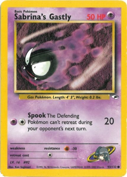 Sabrina's Gastly (93/132) [Gym Heroes Unlimited] | Good Games Morley