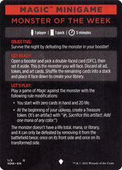 Monster of The Week (Magic Minigame) [Innistrad: Crimson Vow Minigame] | Good Games Morley