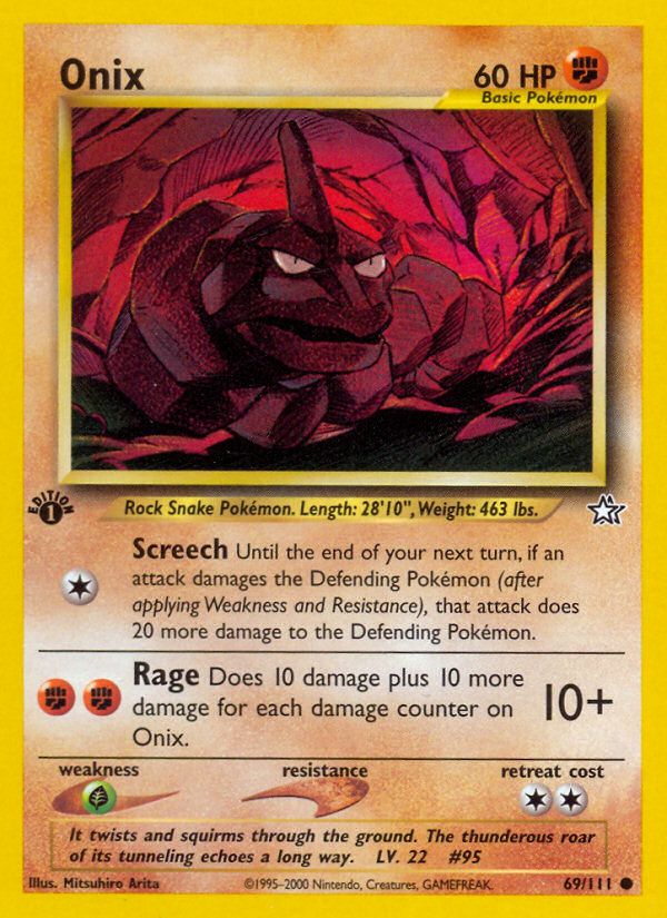 Onix (69/111) [Neo Genesis 1st Edition] | Good Games Morley