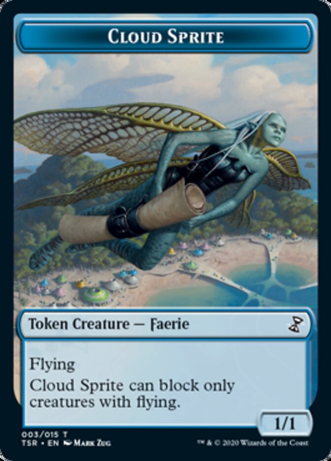 Cloud Sprite Token [Time Spiral Remastered Tokens] | Good Games Morley