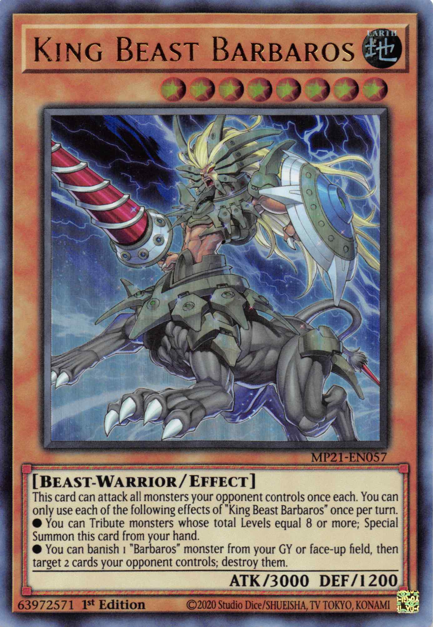 King Beast Barbaros [MP21-EN057] Ultra Rare | Good Games Morley