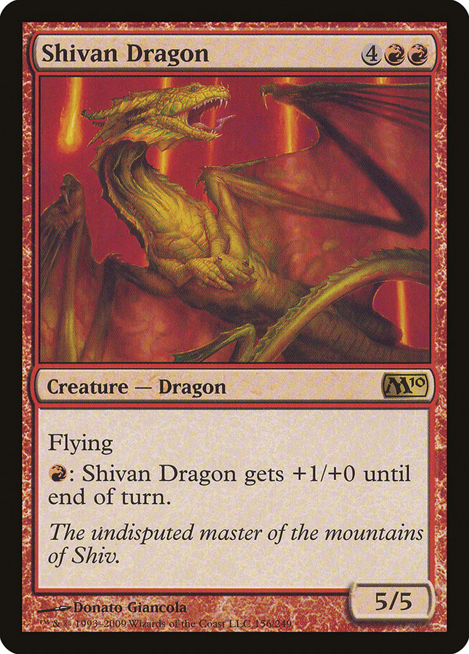 Shivan Dragon [Magic 2010] | Good Games Morley