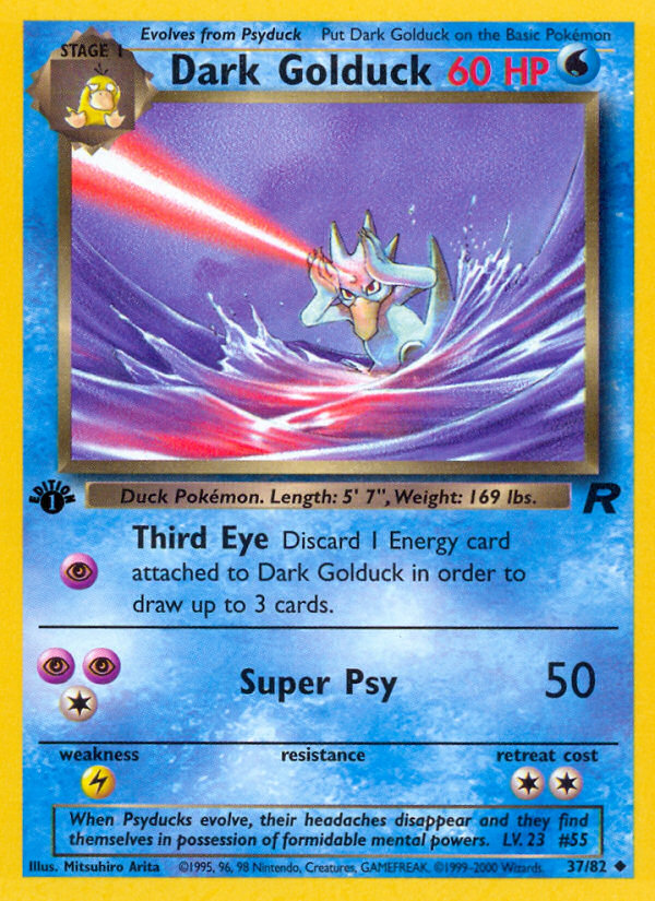 Dark Golduck (37/82) [Team Rocket 1st Edition] | Good Games Morley