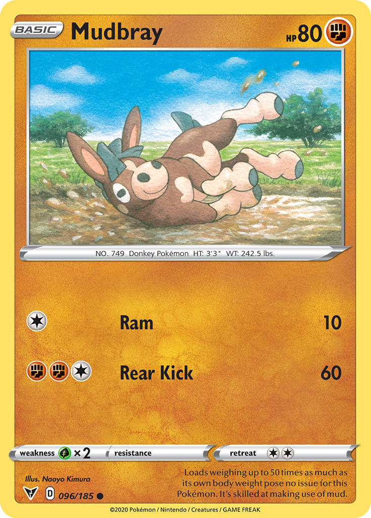 Mudbray (096/185) [Sword & Shield: Vivid Voltage] | Good Games Morley