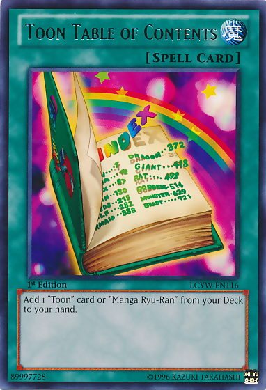 Toon Table of Contents [LCYW-EN116] Rare | Good Games Morley