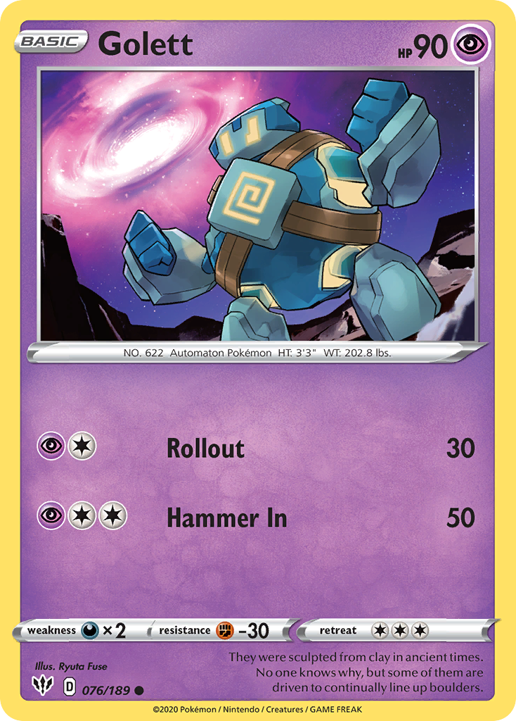 Golett (076/189) [Sword & Shield: Darkness Ablaze] | Good Games Morley