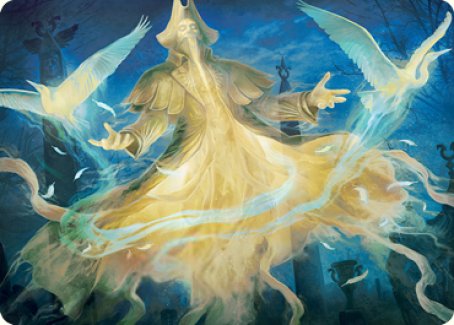 Heron-Blessed Geist Art Card [Innistrad: Crimson Vow Art Series] | Good Games Morley