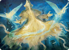 Heron-Blessed Geist Art Card [Innistrad: Crimson Vow Art Series] | Good Games Morley