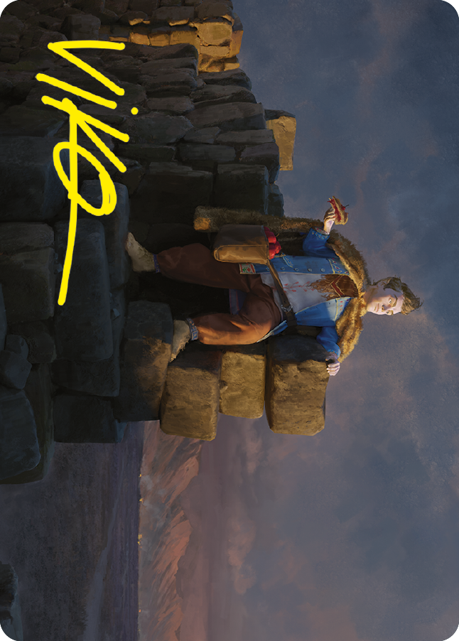 Pippin, Warden of Isengard Art Card (Gold-Stamped Signature) [The Lord of the Rings: Tales of Middle-earth Art Series] | Good Games Morley