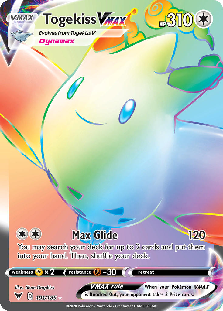 Togekiss VMAX (191/185) [Sword & Shield: Vivid Voltage] | Good Games Morley