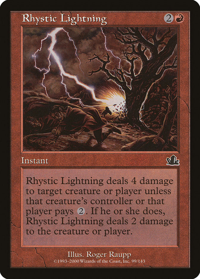 Rhystic Lightning [Prophecy] | Good Games Morley